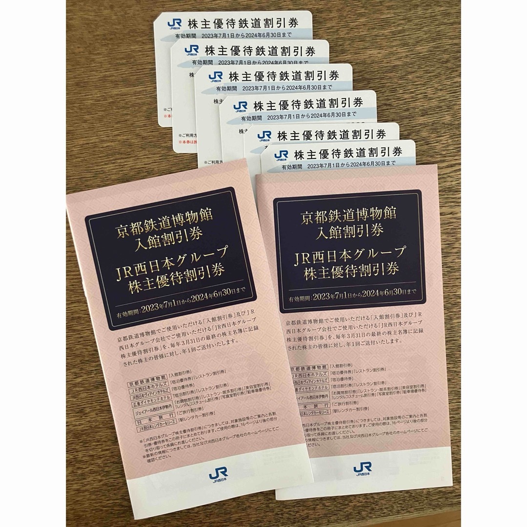 JR(ジェイアール)のJR西日本　株主優待券 チケットの優待券/割引券(その他)の商品写真