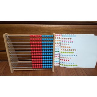 クモン(KUMON)の【中古】公文100玉そろばん120(知育玩具)