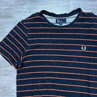 フレッドペリー(FRED PERRY)のFRED PERRY フレッドペリー ボーダー 月桂樹ロゴ Tシャツ M(Tシャツ/カットソー(半袖/袖なし))