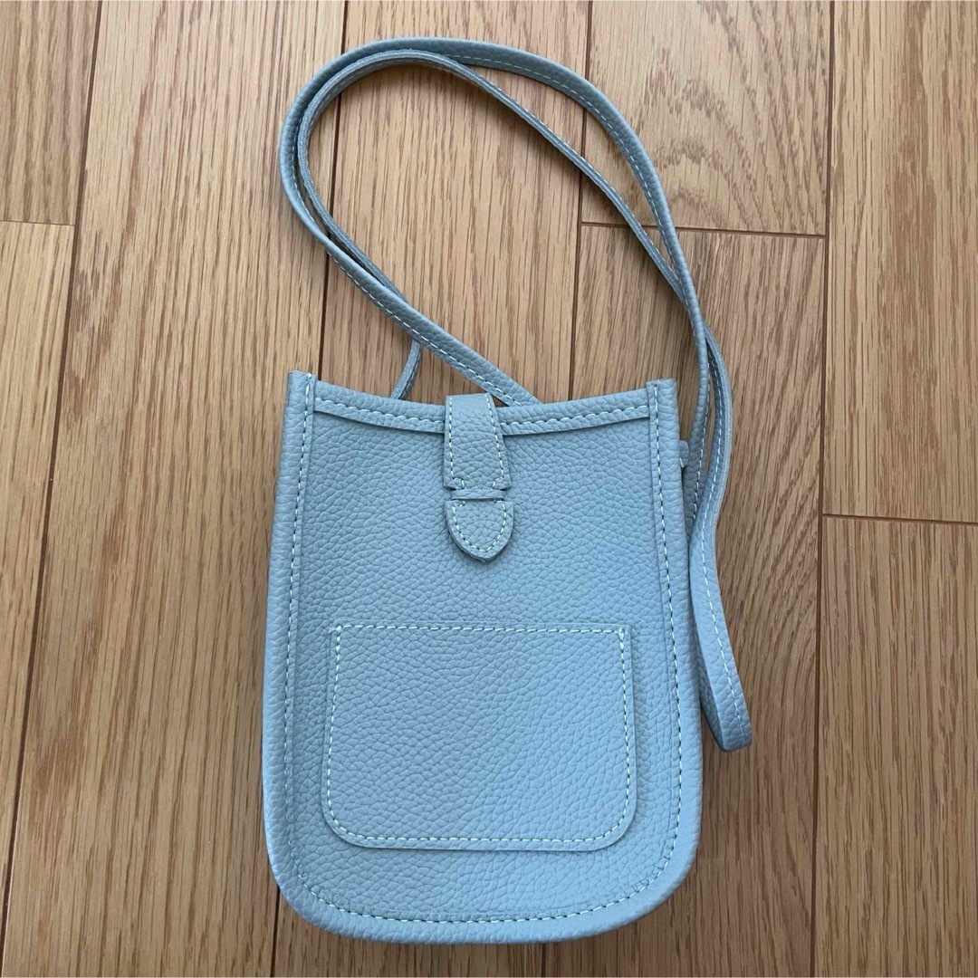 Hermes(エルメス)のショルダーバック　ミニバック　エルメス風　水色　ブルー レディースのバッグ(ショルダーバッグ)の商品写真