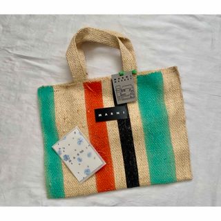 マルニ(Marni)のMARNI MARKET 新品未使用品 カナパバッグ カード・保管袋付き(トートバッグ)