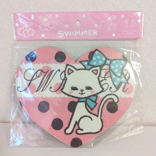 スイマー(SWIMMER)のSWIMMER マウスパッド 白猫(PC周辺機器)