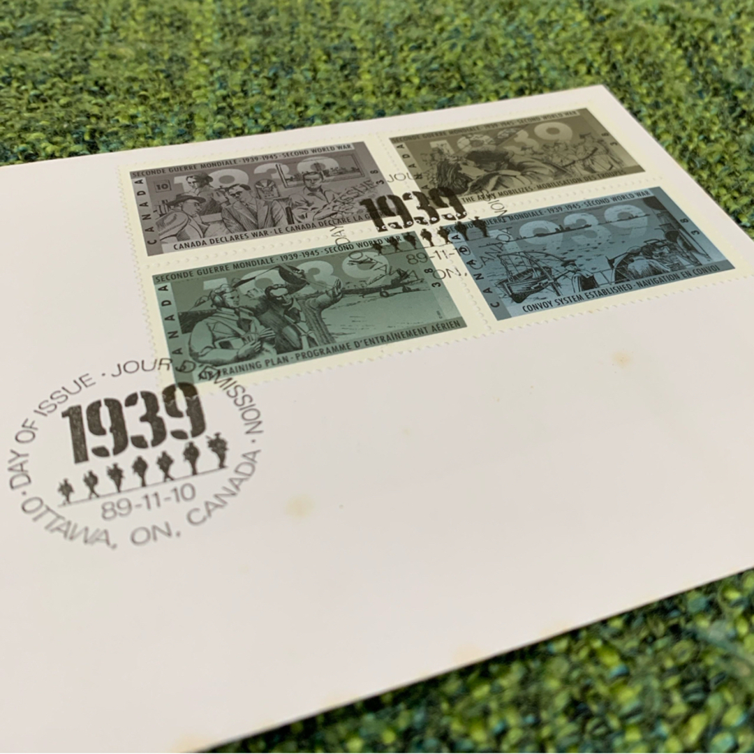海外使用済み切手　カナダ　第二次世界大戦　1989年発行 エンタメ/ホビーのコレクション(使用済み切手/官製はがき)の商品写真