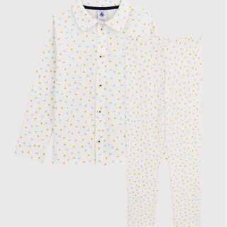 プチバトー(PETIT BATEAU)のプチバトー　前開きプリントパジャマ　8ans128cm(パジャマ)