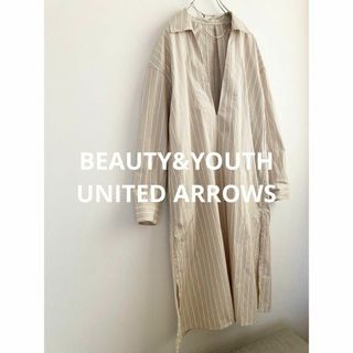 BEAUTY&YOUTH UNITED ARROWS - ★ビューティー＆ユース★ストライプスキッパーロングシャツ シャツワンピース