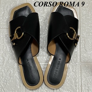 CORSO ROMA 9 - 【美品】CORSO ROMA 9コルソローマ 本革　サンダル 36 22.5㎝