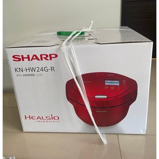 シャープ(SHARP)のSHARP ヘルシオ ホットクック 電気無水鍋 2.4L レッド系 KN-HW2(その他)