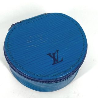 ルイヴィトン(LOUIS VUITTON)のルイヴィトン LOUIS VUITTON エクランブジュー10  M48215 エピ ジュエリーケース アクセサリーケース ポーチ 小物入れ エピレザー トレドブルー ブルー(小物入れ)