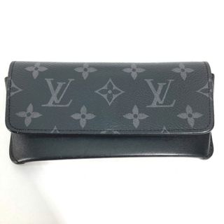 ルイヴィトン(LOUIS VUITTON)のルイヴィトン LOUIS VUITTON エテュイ リュネット ウディ GI0296  モノグラムエクリプス サングラスケース 眼鏡 メガネケース モノグラムエクリプスキャンバス ノワール ブラック(ケース/ボックス)