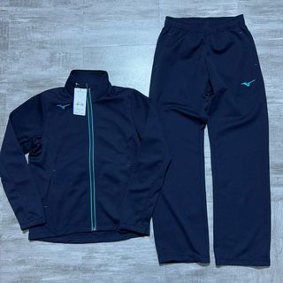 MIZUNO - 未使用 MIZUNO ミズノ ネイビー×水色 ジャージ セットアップ 上下 M