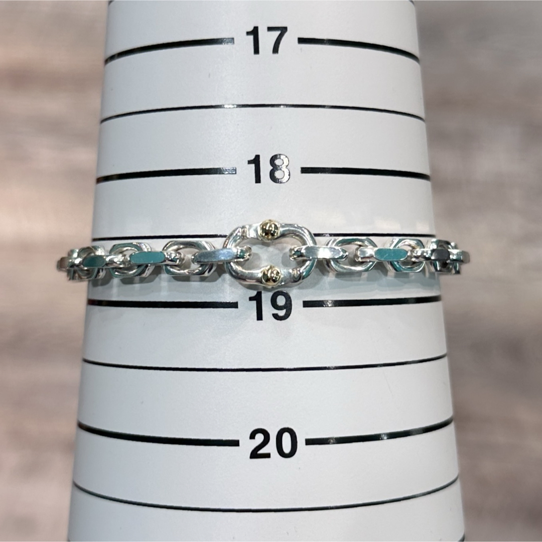 Tiffany&Co.ティファニーK18/925メイカーズナローブレスレット Tiffany&Co.ティファニーK18/925メイカーズナローブレスレット