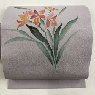 名古屋帯 美品 秀品 正絹 【中古】(帯)