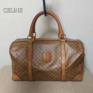 セリーヌ(celine)のセリーヌ　マカダム柄　ハンドバッグ　ミニボストンバッグ　ブラウン　(ハンドバッグ)