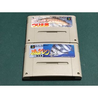 スーパーファミコン(スーパーファミコン)のSFC スーパーファミコン 磯釣り つり太郎 2本セット ソフトのみ(家庭用ゲームソフト)