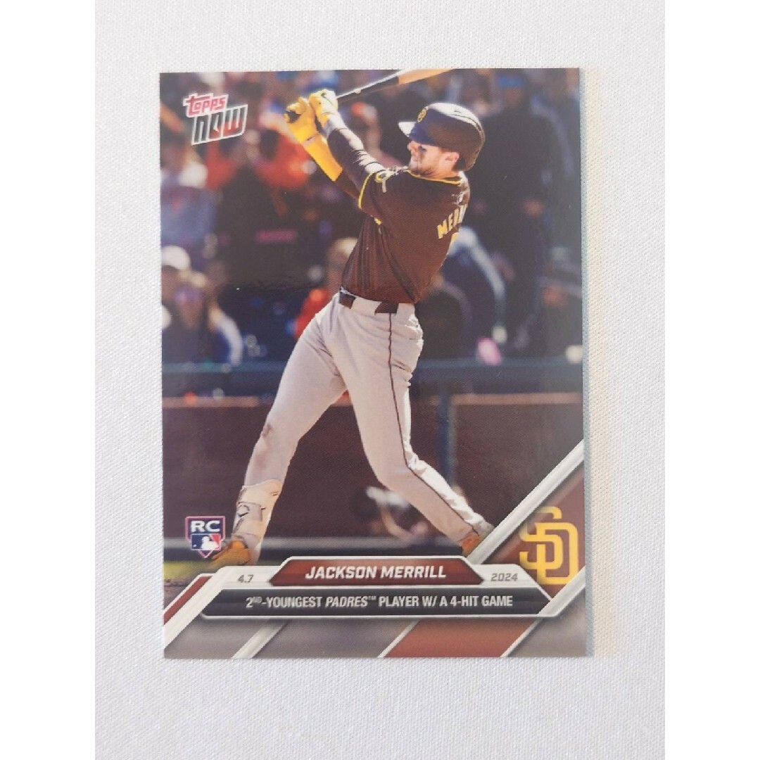 Topps(トップス)のtopps now JACKSON MERRILL ジャクソン・メリル 45 1 エンタメ/ホビーのタレントグッズ(スポーツ選手)の商品写真