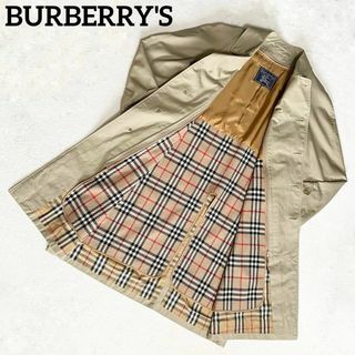 バーバリー(BURBERRY)の【人気✨】☆バーバリーズ☆ステンカラーコート☆ノバチェック☆Lサイズ☆ベージュ☆(ステンカラーコート)