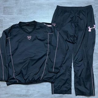 アンダーアーマー(UNDER ARMOUR)のビッグサイズ アンダーアーマー ウィンドブレーカー 上下セット 黒 3xl(ラグビー)