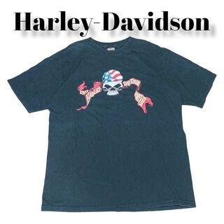 ハーレーダビッドソン(Harley Davidson)のHARLEY-DAVIDSON両面ビッグプリントTシャツハーレーダビッドソン古着(Tシャツ/カットソー(半袖/袖なし))