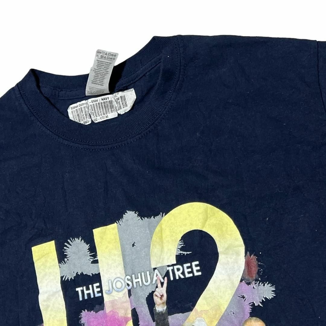 MUSIC TEE(ミュージックティー)のU2 バンド半袖Tシャツ ロックT バンT ネイビー be5 メンズのトップス(Tシャツ/カットソー(半袖/袖なし))の商品写真