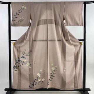 訪問着 身丈156.5cm 裄丈60.5cm 正絹 逸品 【中古】(着物)