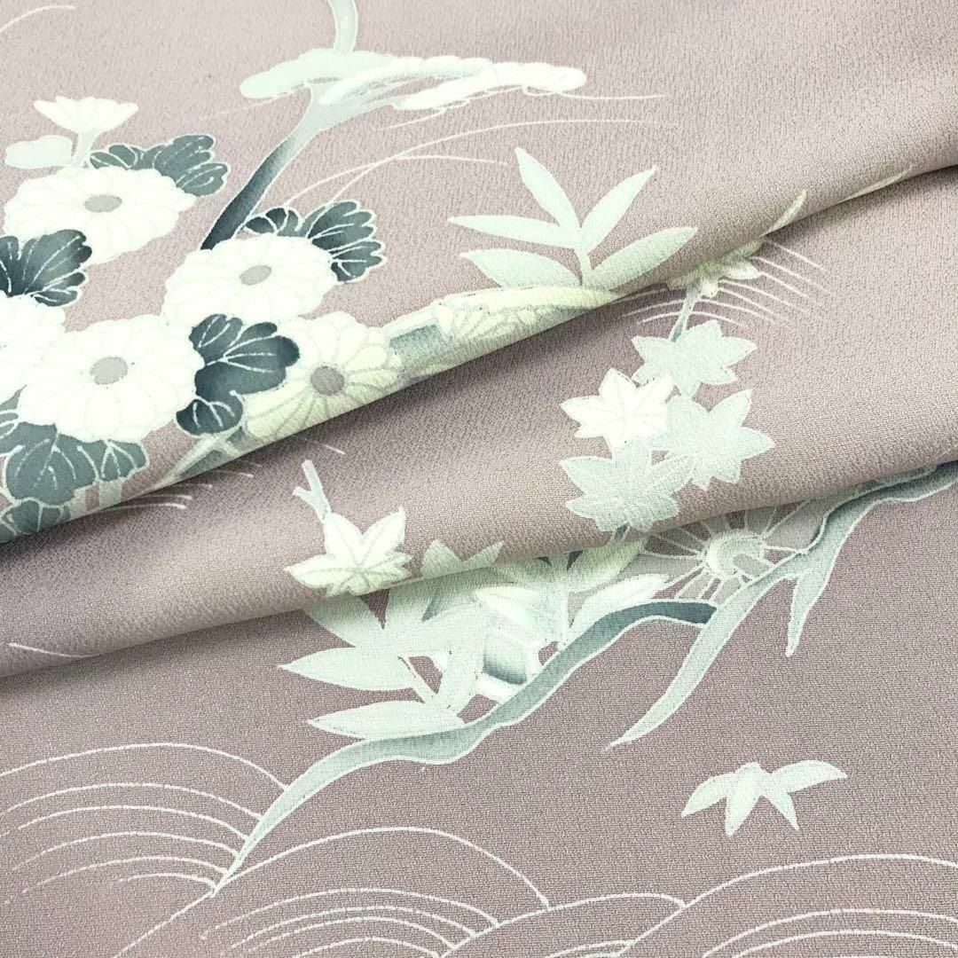 付下げ 菊や松 紅葉 暈し 薄ピンク色 着物 フォーマル RK-1107 レディースの水着/浴衣(着物)の商品写真