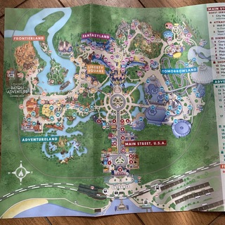 ディズニー(Disney)のディズニーワールドガイドマップ(印刷物)