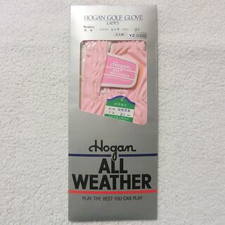 ホーガン(HOGAN)のHogan 右手用 ゴルフグローブ ピンク 21サイズ レディース 訳あり(手袋)