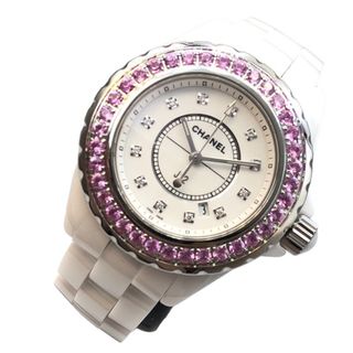 シャネル(CHANEL)の　シャネル CHANEL J12 33ｍｍ H2010 ホワイト セラミック セラミック/SS レディース 腕時計(腕時計)