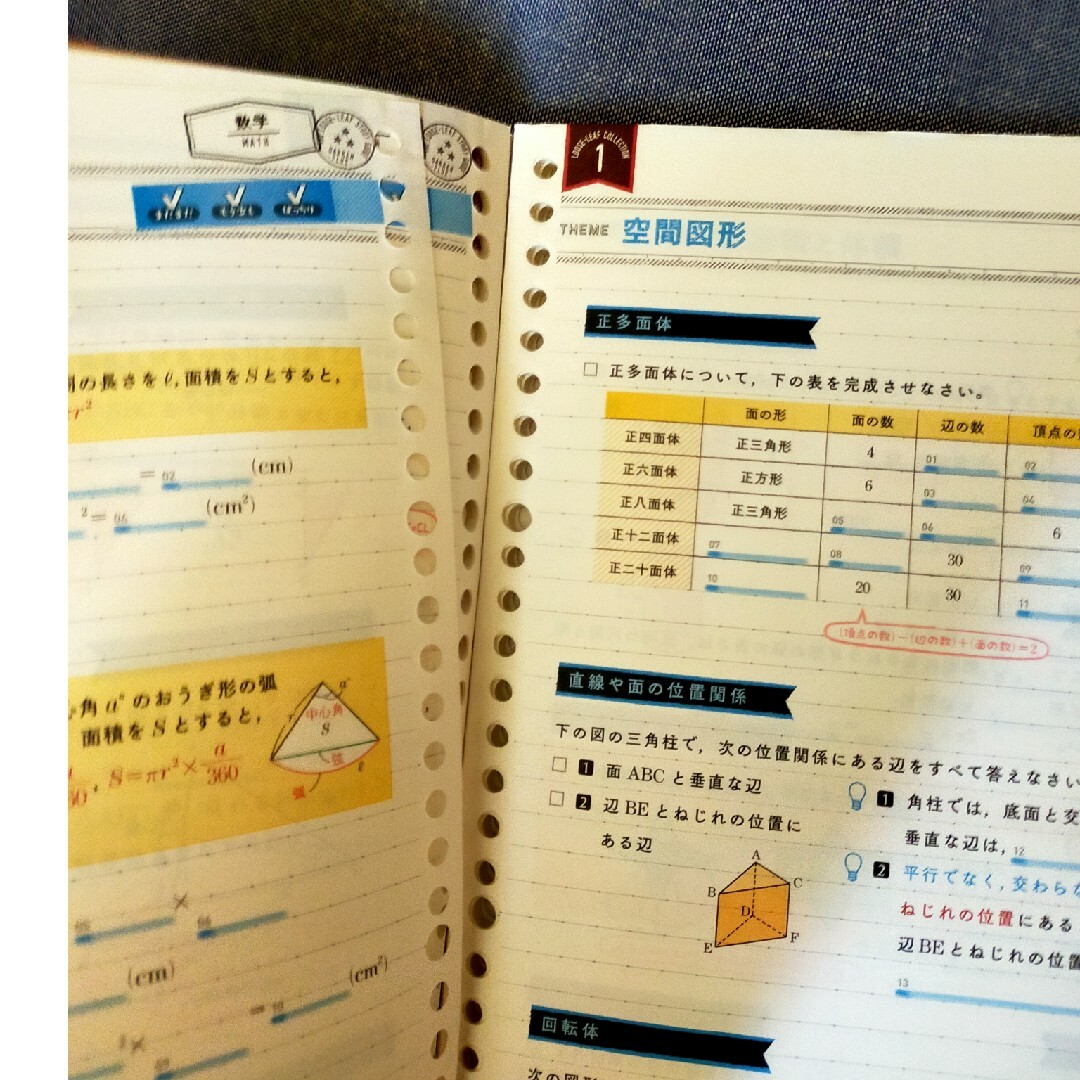 ルーズリーフ参考書中１　５教科 エンタメ/ホビーの本(語学/参考書)の商品写真