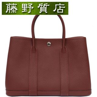 Hermes -  （美品）エルメス HERMES ガーデンパーティTPM 30C ボルドー系 カントリー Z刻印 2021年 シルバー金具 8187