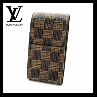 ルイヴィトン(LOUIS VUITTON)の【美品】ルイヴィトン ダミエ エテュイ シガレットケース エベヌ(タバコグッズ)