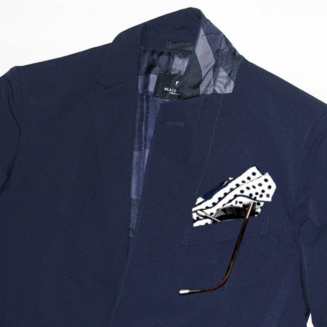 M ブラックレーベル クレストブリッジ ソロテックス テーラードジャケット 紺 メンズのジャケット/アウター(テーラードジャケット)の商品写真