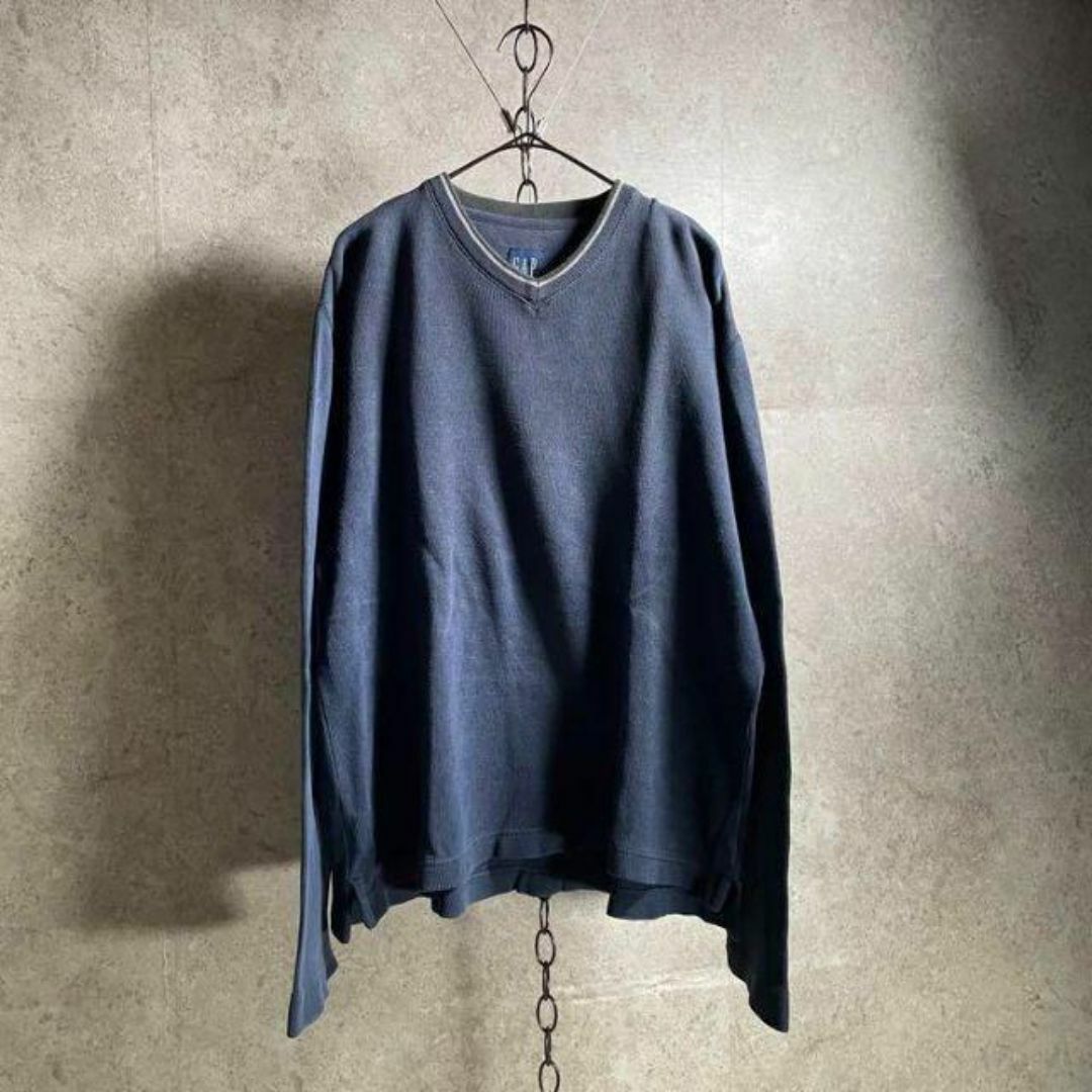 GAP - 00s GAP ギャップ チルデンスウェット 紺タグ Vネック GAP - 00s GAP ギャップ チルデンスウェット 紺タグ Vネック