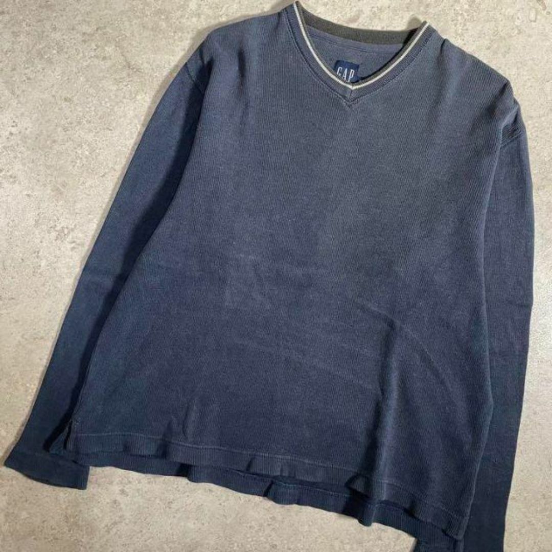 GAP - 00s GAP ギャップ チルデンスウェット 紺タグ Vネック GAP - 00s GAP ギャップ チルデンスウェット 紺タグ Vネック