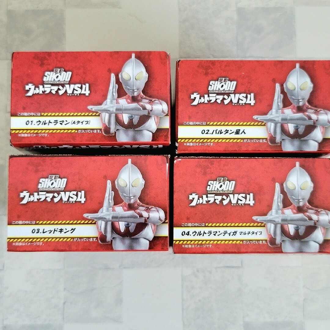 BANDAI - SHODO 掌動 ウルトラマンVS4 全4種 バルタン ティガ BANDAI - SHODO 掌動 ウルトラマンVS4 全4種 バルタン ティガ