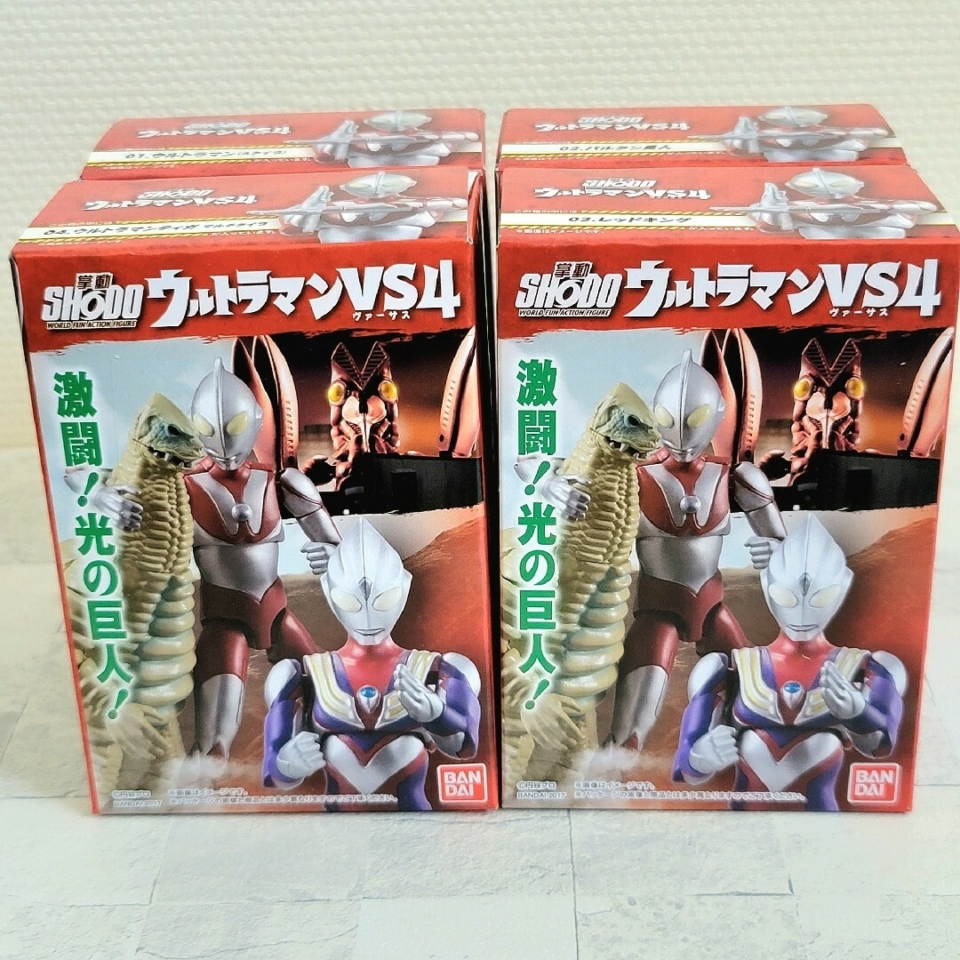 BANDAI - SHODO 掌動 ウルトラマンVS4 全4種 バルタン ティガ BANDAI - SHODO 掌動 ウルトラマンVS4 全4種 バルタン ティガ