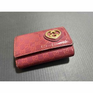 グッチ(Gucci)のGUCCI キーケース　エナメル(キーケース)