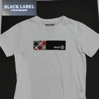 BLACK LABEL CRESTBRIDGE - usedクレストブリッジブラックレーベルプリント半袖トップスMホワイト