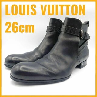 ルイヴィトン(LOUIS VUITTON)のルイヴィトン ショートブーツ 14年 ST0144 ブラック メンズブーツ 美品(ブーツ)