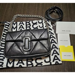 マークジェイコブス(MARC JACOBS)の美品!MARCJACOBSパフィーダイヤモンドキルティングJマークハンドバッグ(ハンドバッグ)