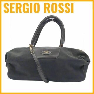 セルジオロッシ(Sergio Rossi)のセルジオロッシ スエード 2way ハンド ショルダーバッグ 美品 ユニセックス(ショルダーバッグ)