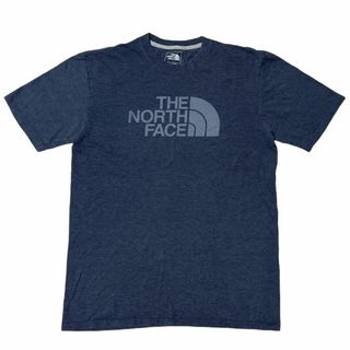 THE NORTH FACE - ノースフェイス 半袖Tシャツ ロゴT グレー ビッグロゴ US古着 e10