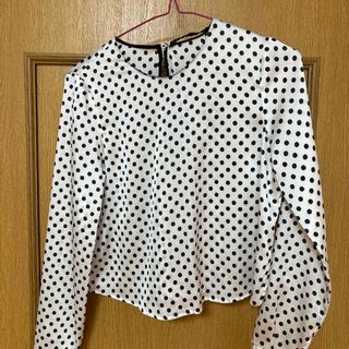 ザラ(ZARA)のZARA ドット柄　ブラウス(シャツ/ブラウス(長袖/七分))