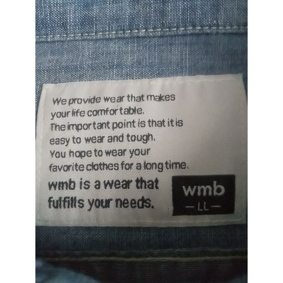 WORKMAN(ワークマン)のwmb ワークマン シャンブレーワークシャツ ブルー LL メンズのトップス(シャツ)の商品写真