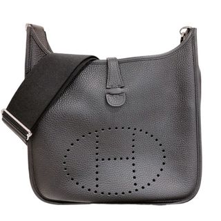 エルメス(Hermes)の　エルメス HERMES エヴリン３PM U刻 ブラック トリヨンクレマンス ユニセックス ショルダーバッグ(ショルダーバッグ)