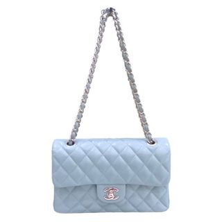 シャネル(CHANEL)の　シャネル CHANEL マトラッセ23 A01113  ライトブルー　シルバー金具  キャビアスキン レディース ショルダーバッグ(ショルダーバッグ)