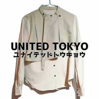 UNITED TOKYO - UNITED TOKYO ハーフタイブラウス バイカラー ポリエステル 日本製