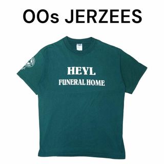 JERZEES - 00s JERZEES　両面ビッグプリントTシャツ　ジャージーズ　サッカー　古着