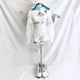 新品　常闇トワ　ホロライブ　コスプレ　衣装　新衣装　Mサイズ　靴付き(衣装)