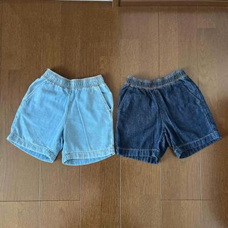 ジーユー(GU)の【美品】GU  デニムハーフパンツ　110(パンツ/スパッツ)